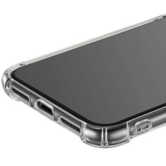 iPhone X, XS : Coque silicone TPU transparente, angles renforcés