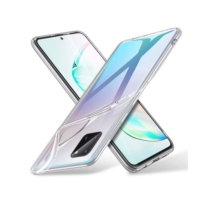 Note 10 Lite / Galaxy A81 / M60S : Coque transparente souple TPU silicone