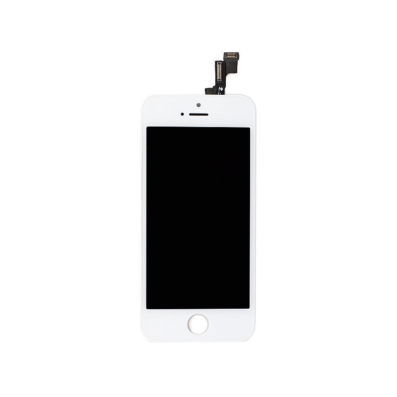 iPhone 5S : Vitre Ecran Premium Blanc