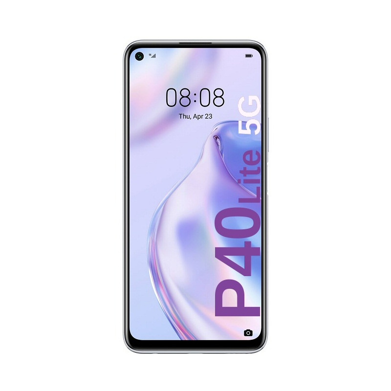 P40 Lite 5G Argent : Vitre tactile écran LCD avec Châssis. Officiel Huawei