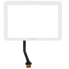  Samsung Galaxy Tab 10.1 GT-P7500 : Vitre tactile blanche de remplacement 