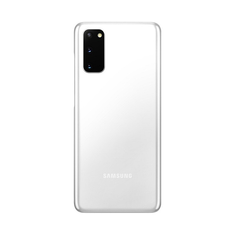 Galaxy S20 (G980 / G981)  : Vitre arrière Blanche. Officiel Samsung