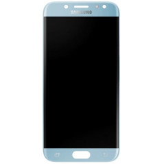 Galaxy J7 2017 (J730) : Ecran Bleu argent + vitre tactile. Officiel Samsung