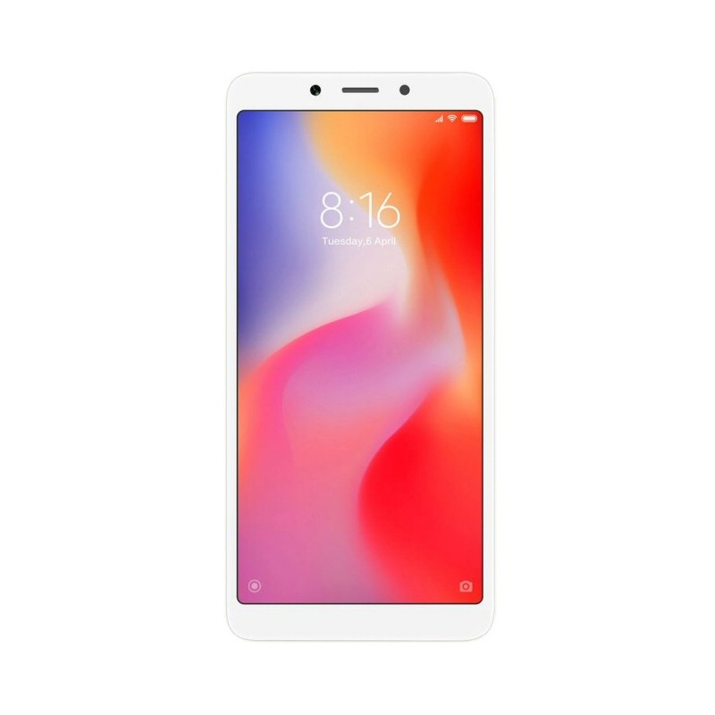 Xiaomi Redmi 6 / 6A : Vitre tactile écran LCD Blanc + Châssis. Officiel Xiaomi