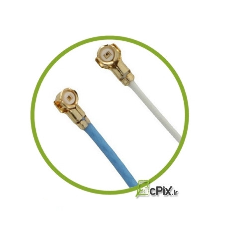 Galaxy S9 (G960) : 2 Câbles antenne coaxial (47.6 mm + 64.1 mm)