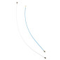 Galaxy A20e (A202) : Câble antenne coaxial (97 mm + 126 mm) Galaxy A20e (A202) : Câble antenne coaxial (97 mm + 126 mm)