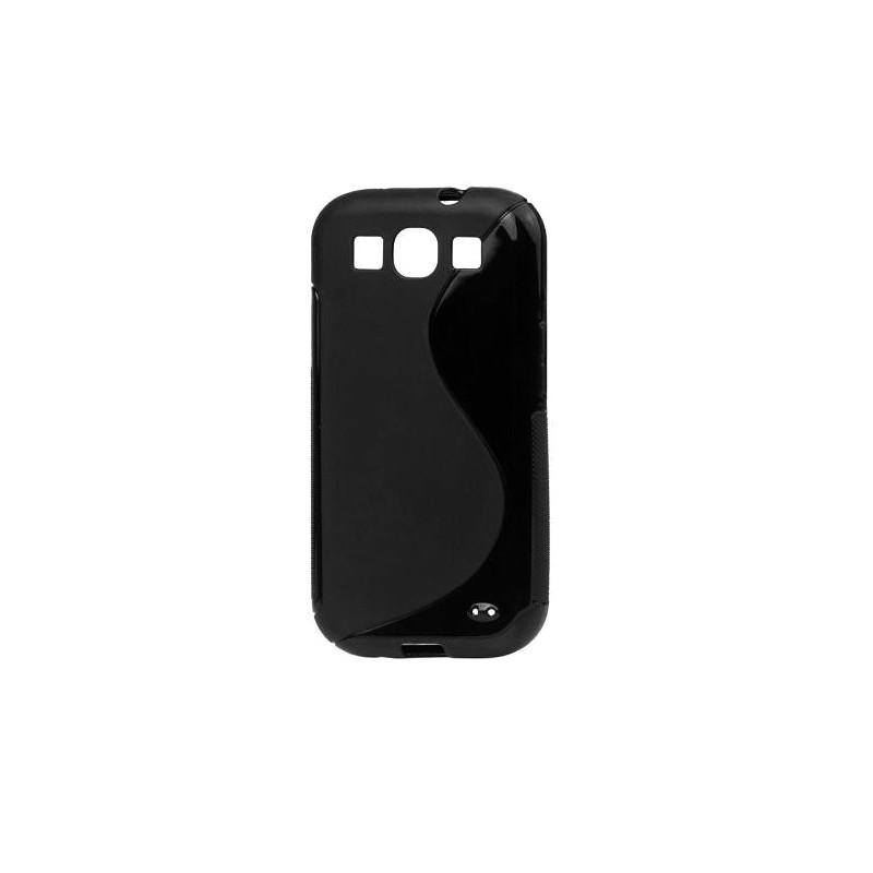 Galaxy S3 et S3 4G : Housse Gel noir S LINE