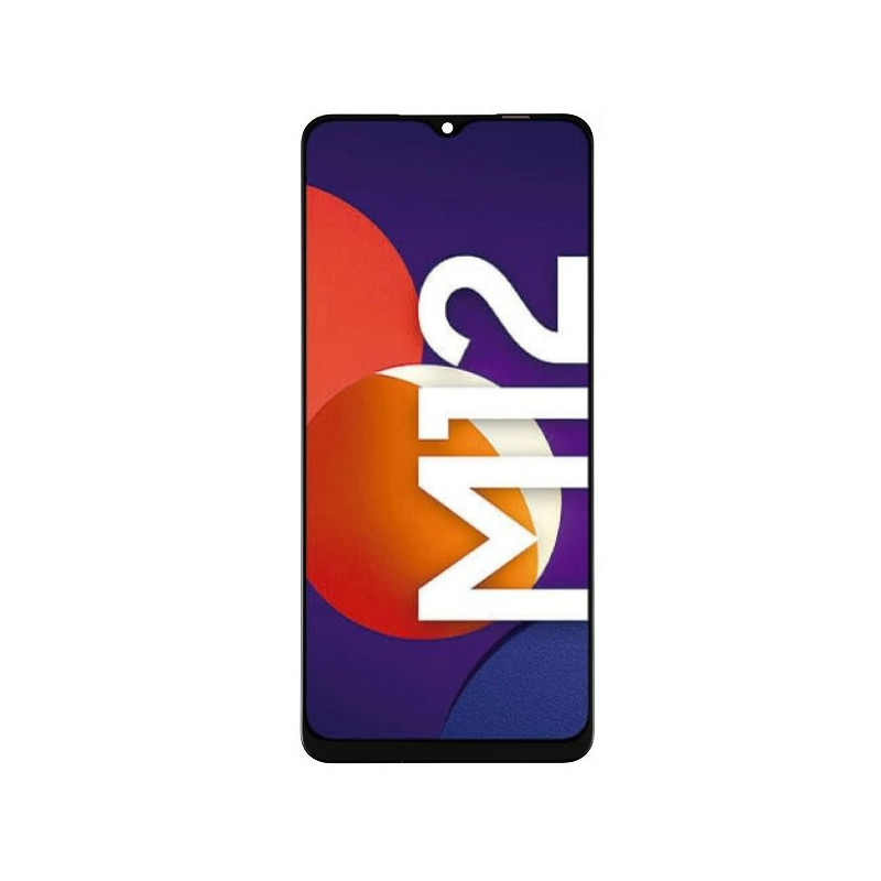 Galaxy M12 (M127) : Vitre tactile écran LCD châssis. Officiel Samsung