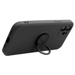 Coque silicone iPhone XR anneau aimanté 