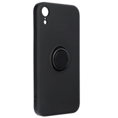 Coque silicone iPhone XR anneau aimanté 