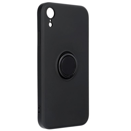 Coque silicone iPhone XR anneau aimanté 