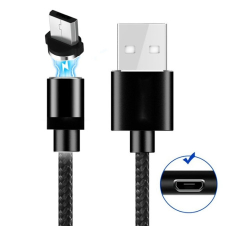 Deux parties de l'embout du câble micro USB