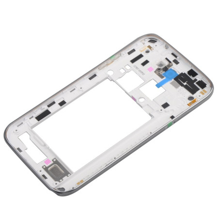 Samsung Galaxy Note 2 : Chassis blanc contour argent arrière