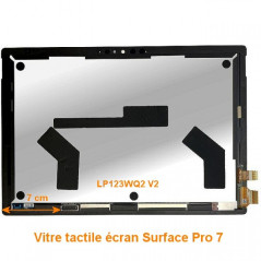 Vitre tactile écran Surface Pro 7 (LP123WQ2 V2)