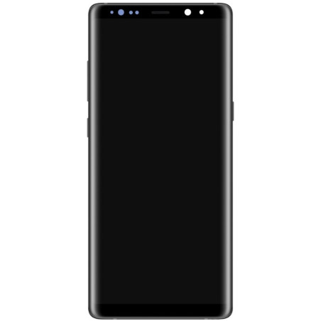 Galaxy Note 8 (SM-N950) Noir : Complet écran vitre tactile avec châssis. Officiel Samsung