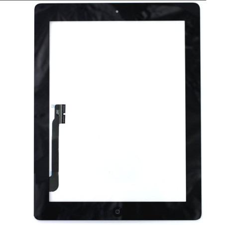 réparation iPad 3 : Complet : Vitre tactile noire avec bouton home