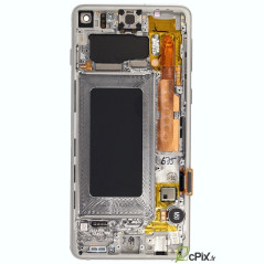 Vitre écran d'origine Galaxy S10 Argent