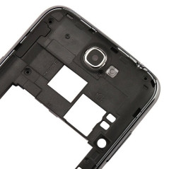 Samsung Galaxy Note 2 : Chassis gris contour argent arrière