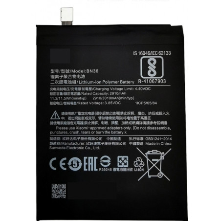 Batterie Xiaomi BN36 