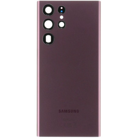 Vitre arrière Galaxy S22 Ultra Bordeaux