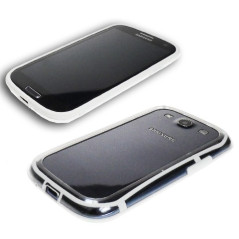 Samsung Galaxy S3 et S3 4G : bumper Blanc transparent - accessoire