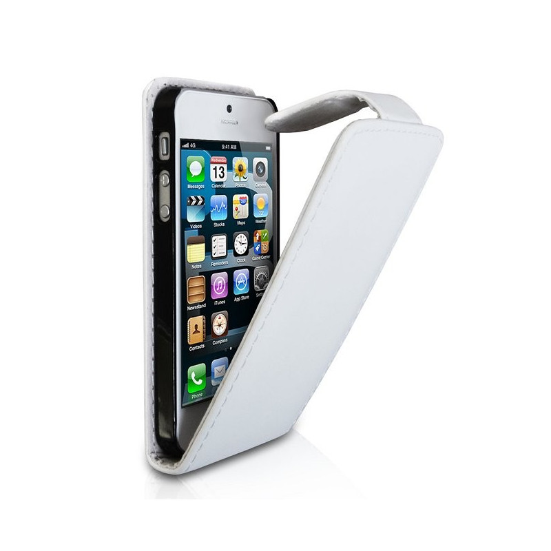 iPhone 5C : Etui rabat blanc - accessoire