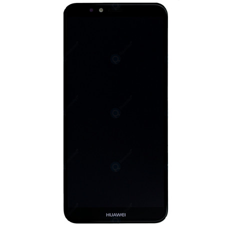 Huawei Y6 2018 : Vitre tactile écran Noir sur châssis + Batterie. Officiel