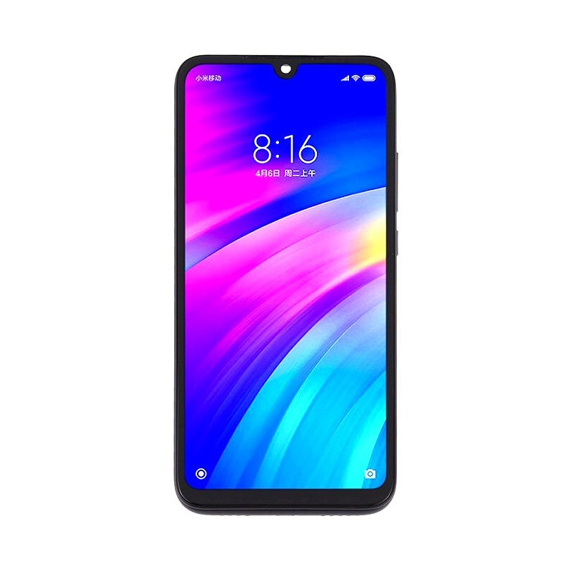 Redmi 7 : Vitre tactile écran LCD avec châssis