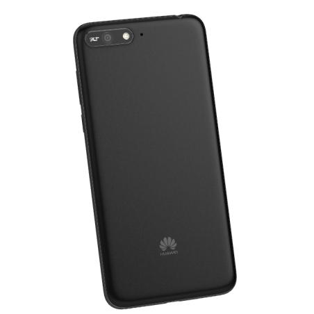 Huawei Y6 2018 : Coque arrière châssis contour Noir. Officiel