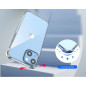 iPhone 14 Plus : Coque silicone TPU transparente, angles renforcés