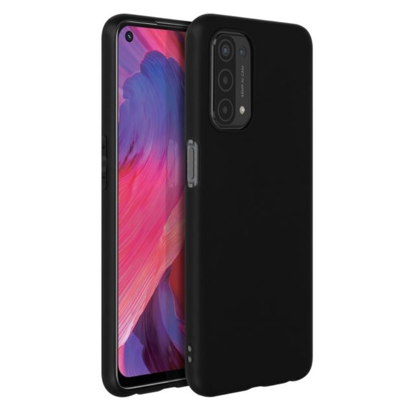 Oppo A54 5G / A74 5G / A93 5G : Coque silicone TPU Noire