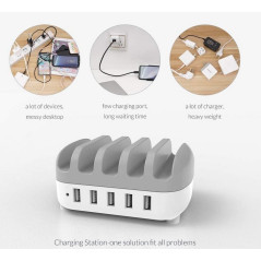 Chargeur 5 ports USB pour smartphones & tablettes