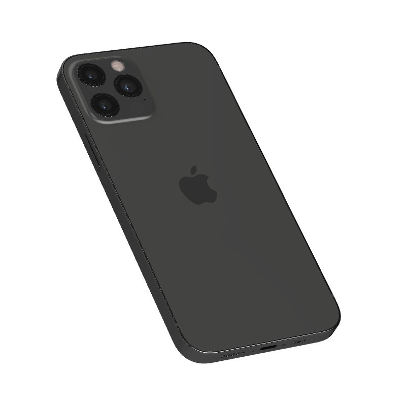 iPhone 12 Pro : Châssis complet Graphite + vitre arrière Origine Apple, (2èmeVie)