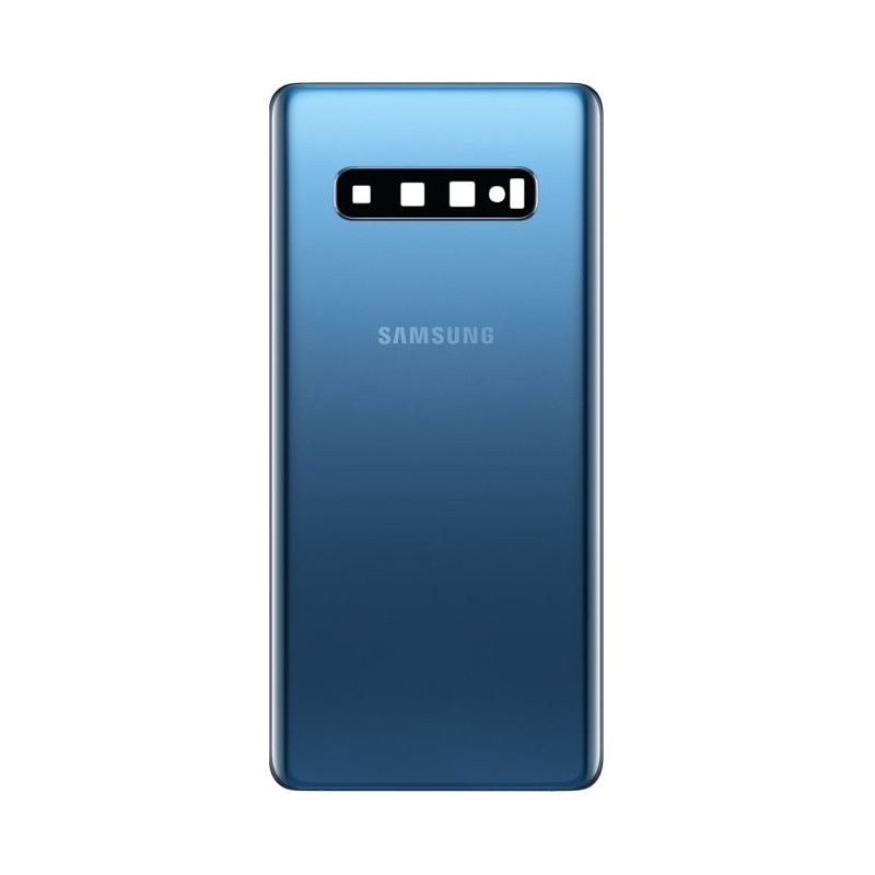 Galaxy S10+ (G975) : Vitre arrière Bleue d'origine Samsung