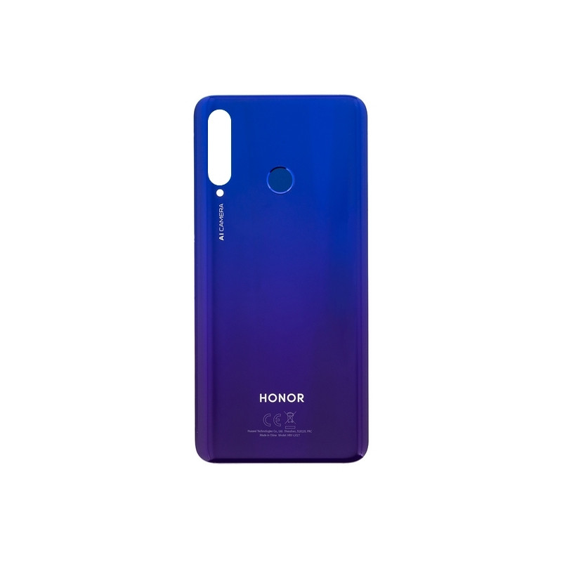 Honor 20 Lite : Vitre arrière Bleue. Original