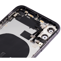 Châssis complet Noir + vitre arrière iPhone 11