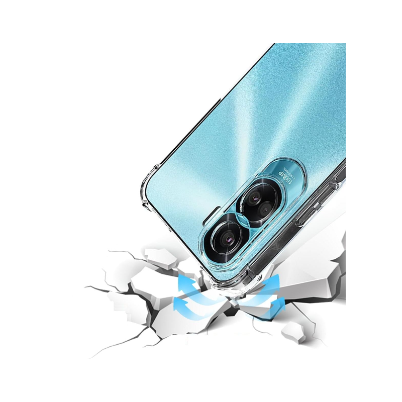 Honor 90 Lite 5G : Coque silicone TPU transparente renforcée