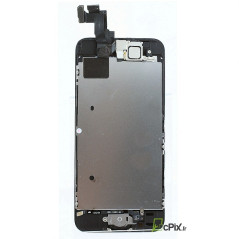 Ecran complet noir iPhone 5S ( Vitre + LCD + Caméra + Home assemblé ) - pièce détachée 