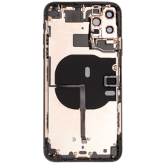 iPhone 11 Pro Max : Châssis complet Noir + vitre arrière Original Apple, (2èmeVie)