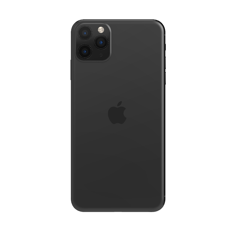 iPhone 11 Pro Max : Châssis complet Noir + vitre arrière Original Apple, (2èmeVie)