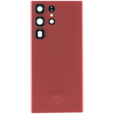 Vitre arrière Galaxy S23 Ultra Rouge