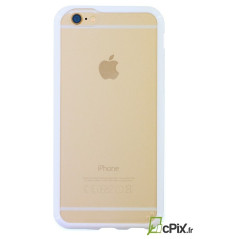 iPhone 6, 6S : protection rigide blanche et transparente - accessoire