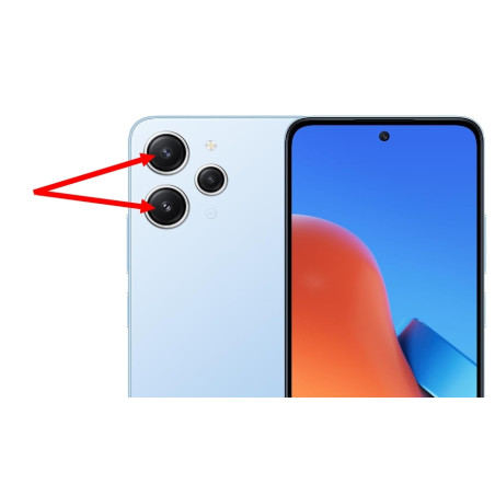 Redmi 12 4G : Lentilles appareil photo arrière
