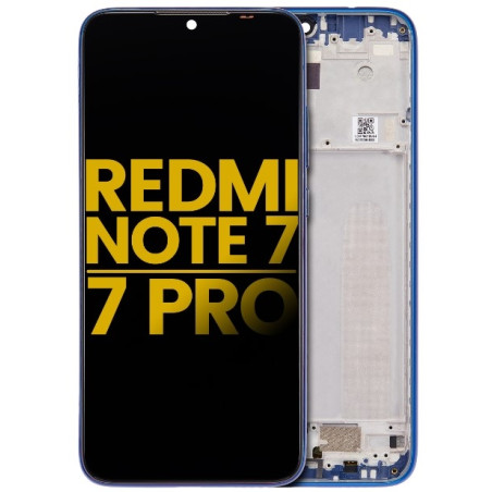 Xiaomi Redmi Note 7 / 7 Pro : Vitre tactile écran LCD avec châssis