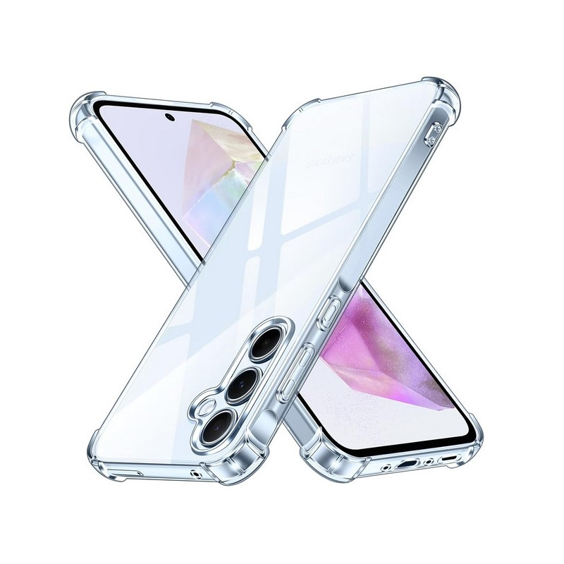 Galaxy A35 5G (A356) : Coque silicone TPU transparente renforcée