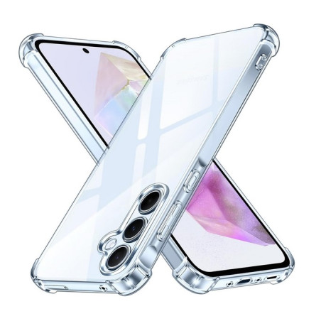 Galaxy A35 5G (A356) : Coque silicone TPU transparente renforcée