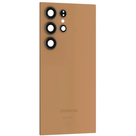 Galaxy S24 Ultra 5G (S928)  : Vitre arrière Titane Orange. Original Samsung