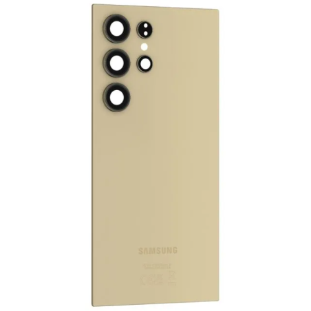 Galaxy S24 Ultra 5G (S928)  : Vitre arrière Ambre Titane. Original Samsung