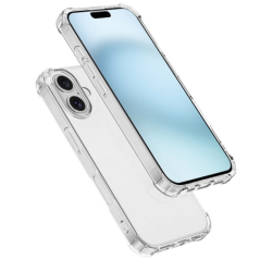 Coque silicone TPU transparente renforcée iPhone 16 Plus