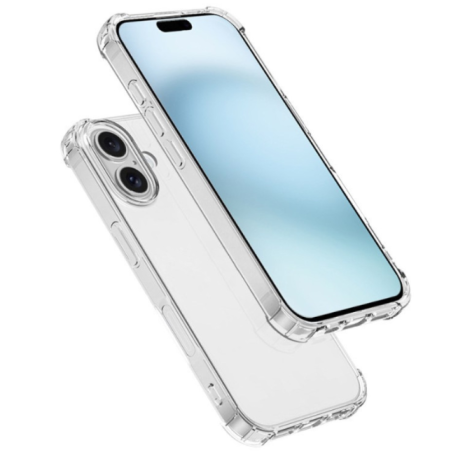 Coque silicone TPU transparente renforcée iPhone 16 Plus